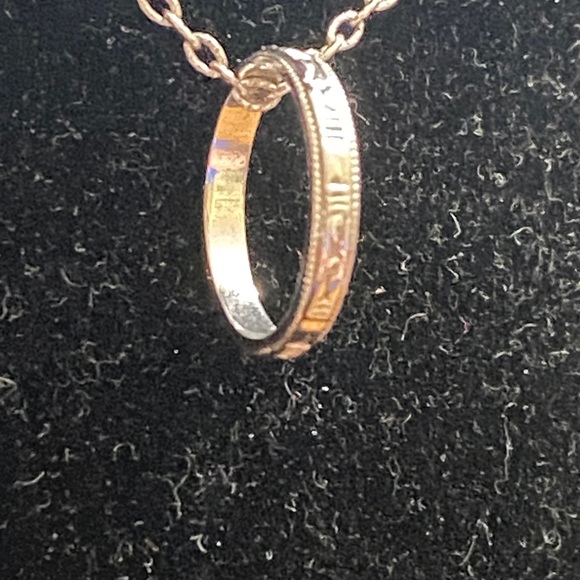 Avon Sterling Baby Ring Necklace - Picture 3 of 3